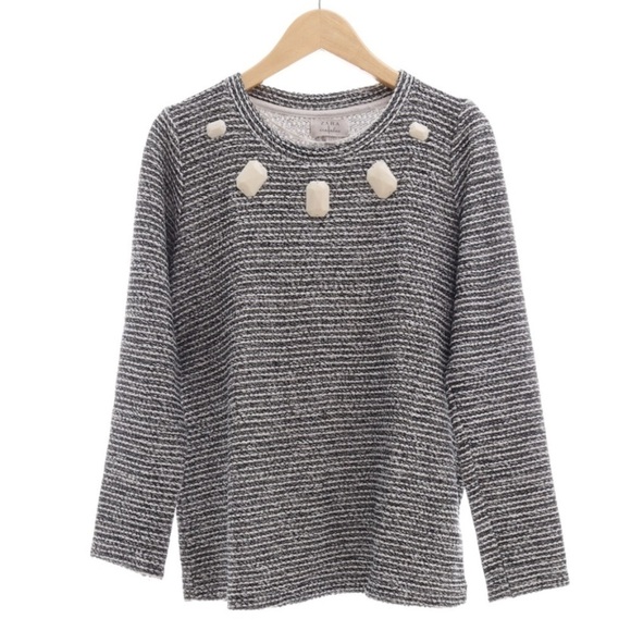 Zara Tops - Zara Trafaluc Top With Embellishments